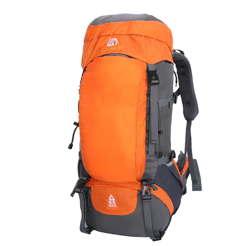 Outdoor multi-functional mountaineering bag 60 + 5 liters camping tent hiking anti-splashing travel shoulder rucksack bag