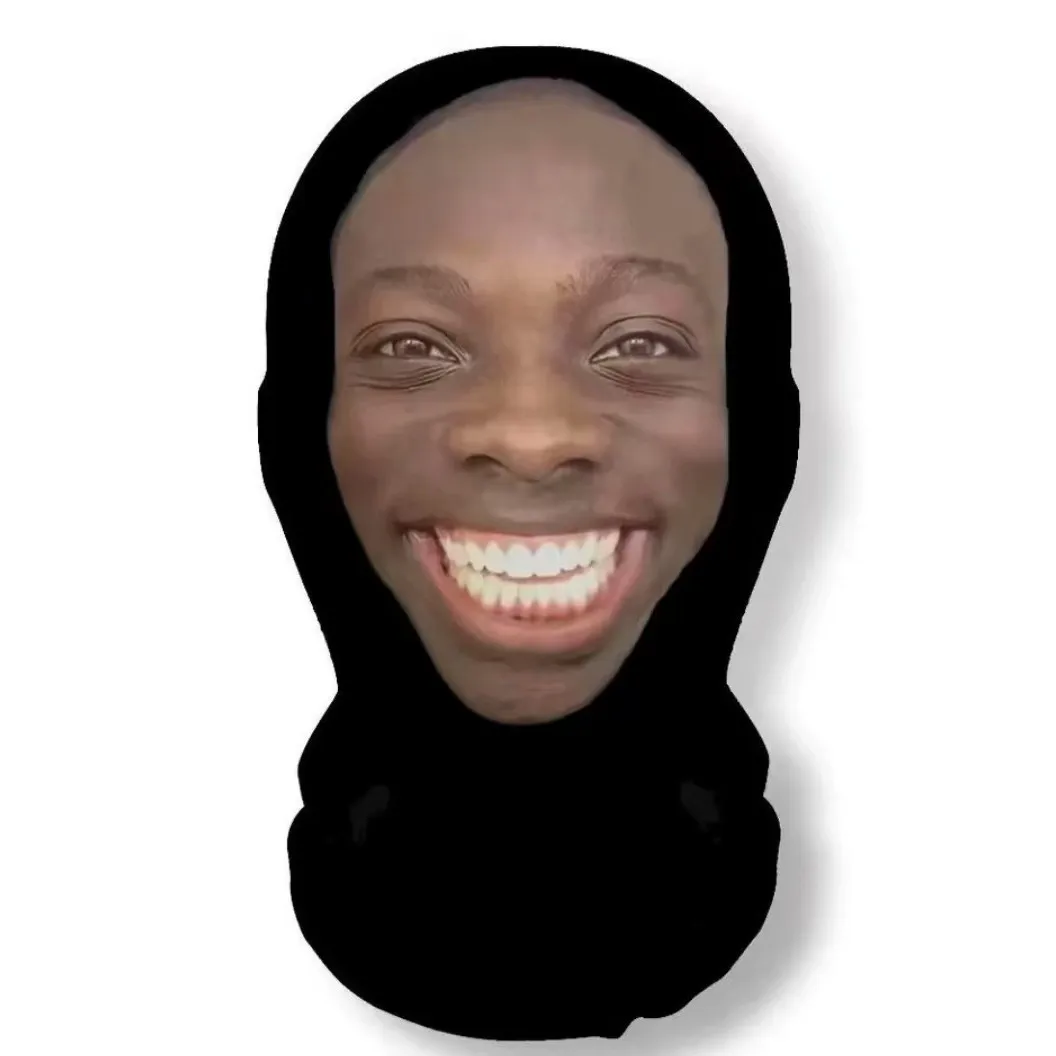 3D Mr. Bean Masker Grappig Gezicht Gedrukt Hoofddoek Beroemde Persoon Ijs Zijde Zonnebrandcrème Hoofdmasker Halloween Cosplay