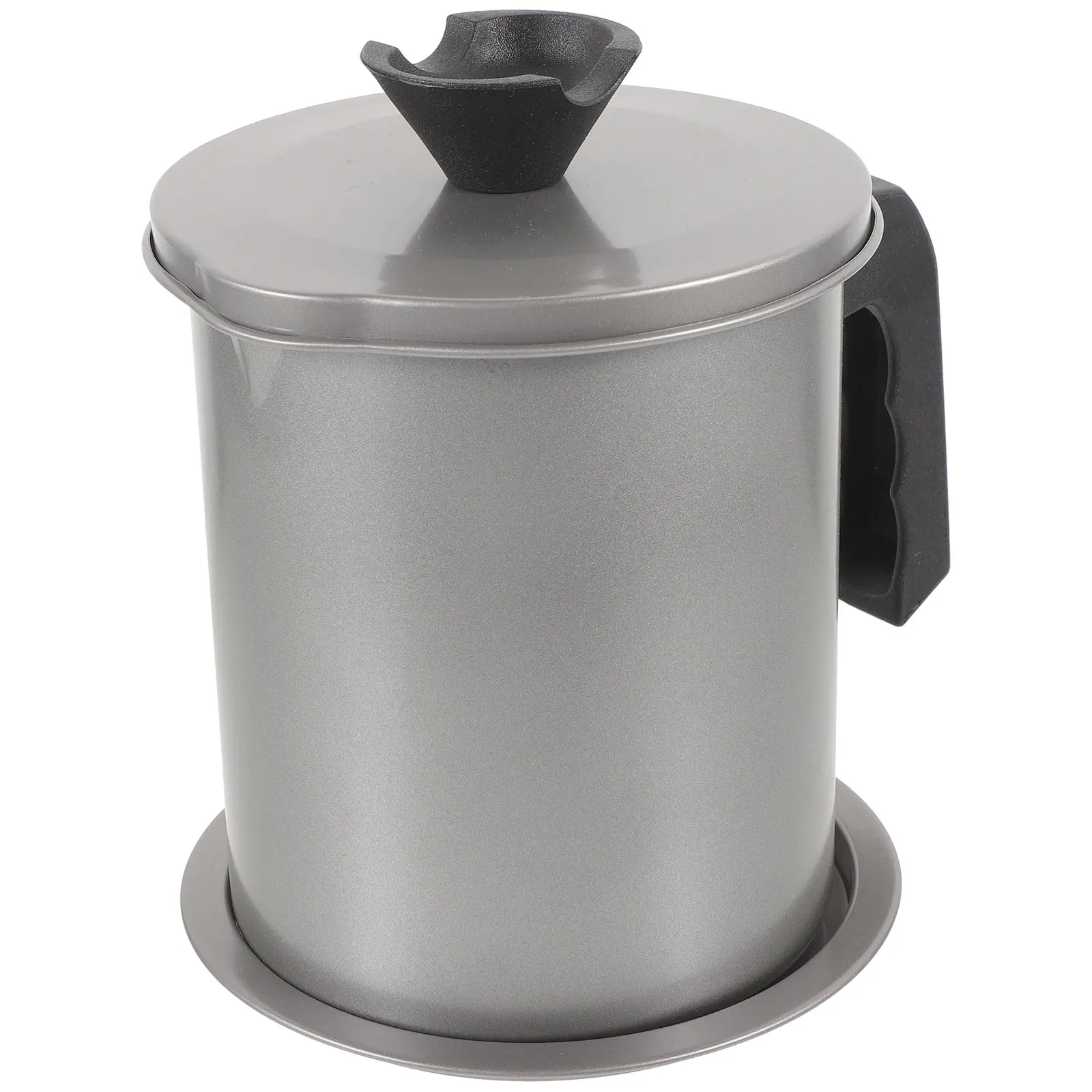 

2.0L Stainless Steel Grease Pot With Strainer Lid Storage Can For Reusing Cooking Leak-Proof Heat-Resistant Grease Can Oil