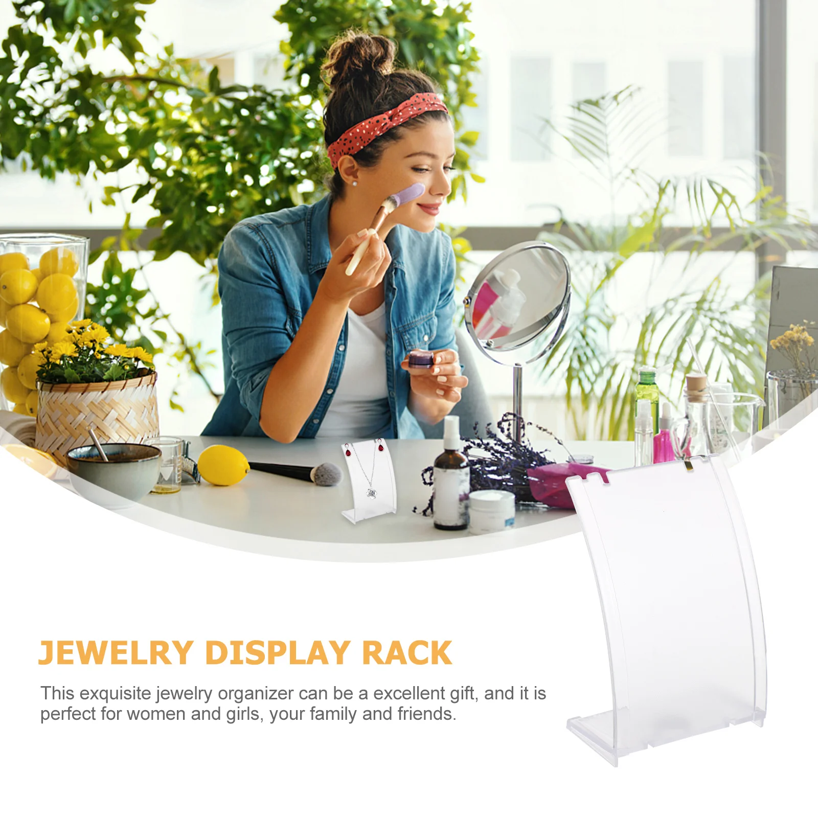 

Earring Display Rack Jewelry ganizer Necklace St Holder ABS Material Home Store Counter Accessories Storage Solution Premium