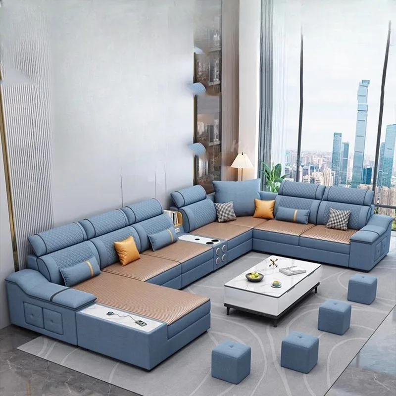 Confortável cama sofá reclinável à prova dwireless água carregador sem fio sofá multifuncional dobrável woonkamer banken acessórios para casa