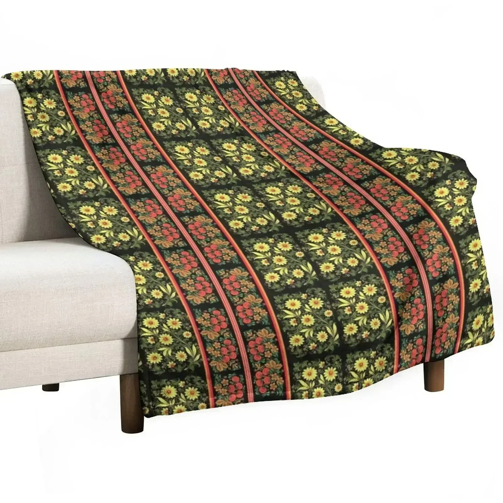 Beautiful Russian Folk Art collage Throw Blanket Luxury Thicken Blankets For Baby Soft Beds Thin Plaid Retros Blankets