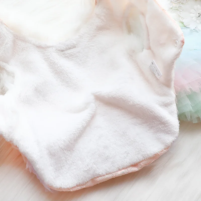 Dog Dress party Rainbow Unicorn Princess cat Dress Cake Layers Prom Gown For small dog Apparel Cute Puppy Clothes