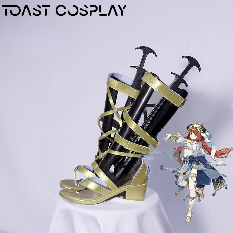 

Nilou GenshinImpact Cosplay Shoes Anime Game Cos Boots Comic Nilou Cosplay Costume Prop Shoes for Con Halloween Party