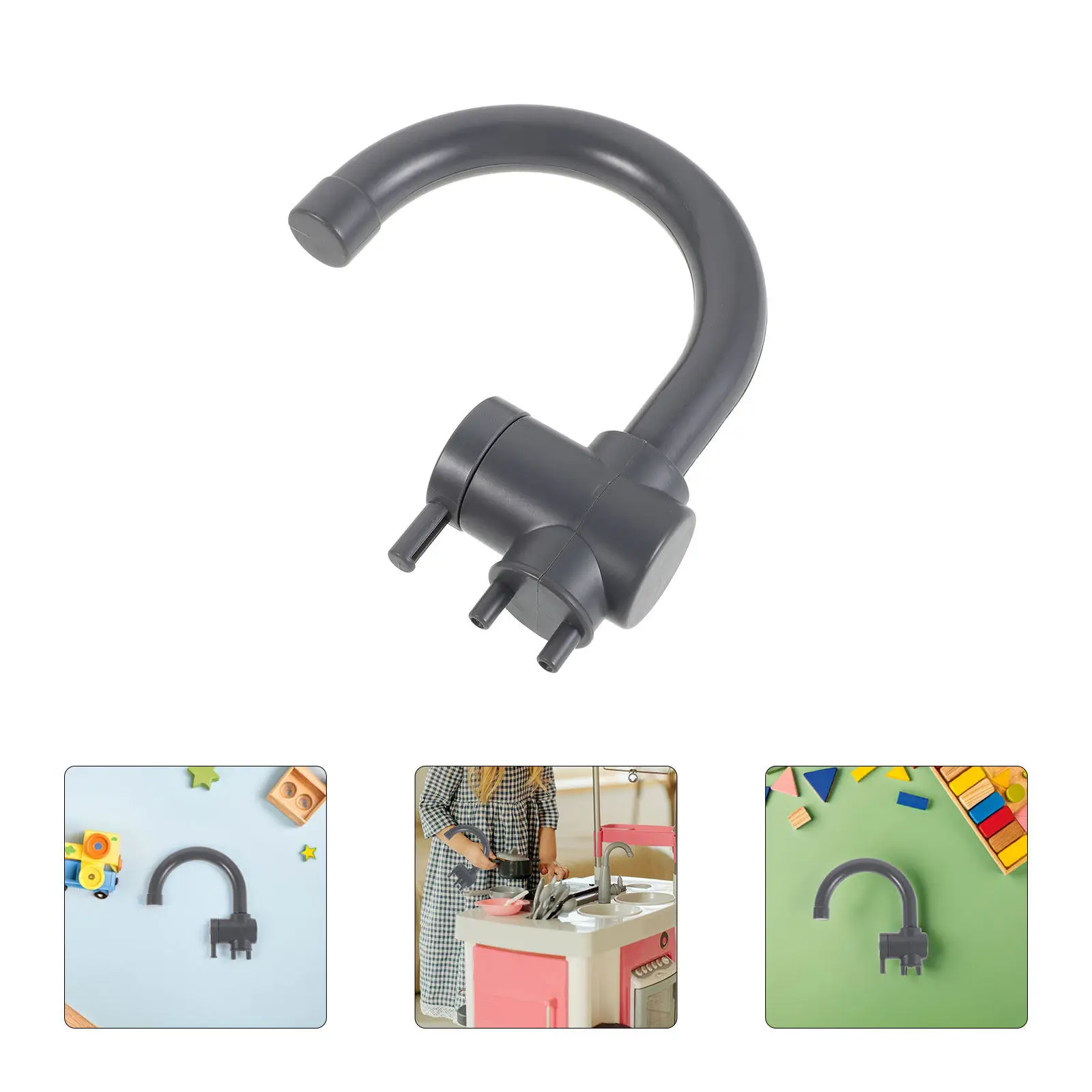 

Children Kitchen Faucet Water Simulation Educational Play Set Realistic Interactive Bath Game Early Development Activity