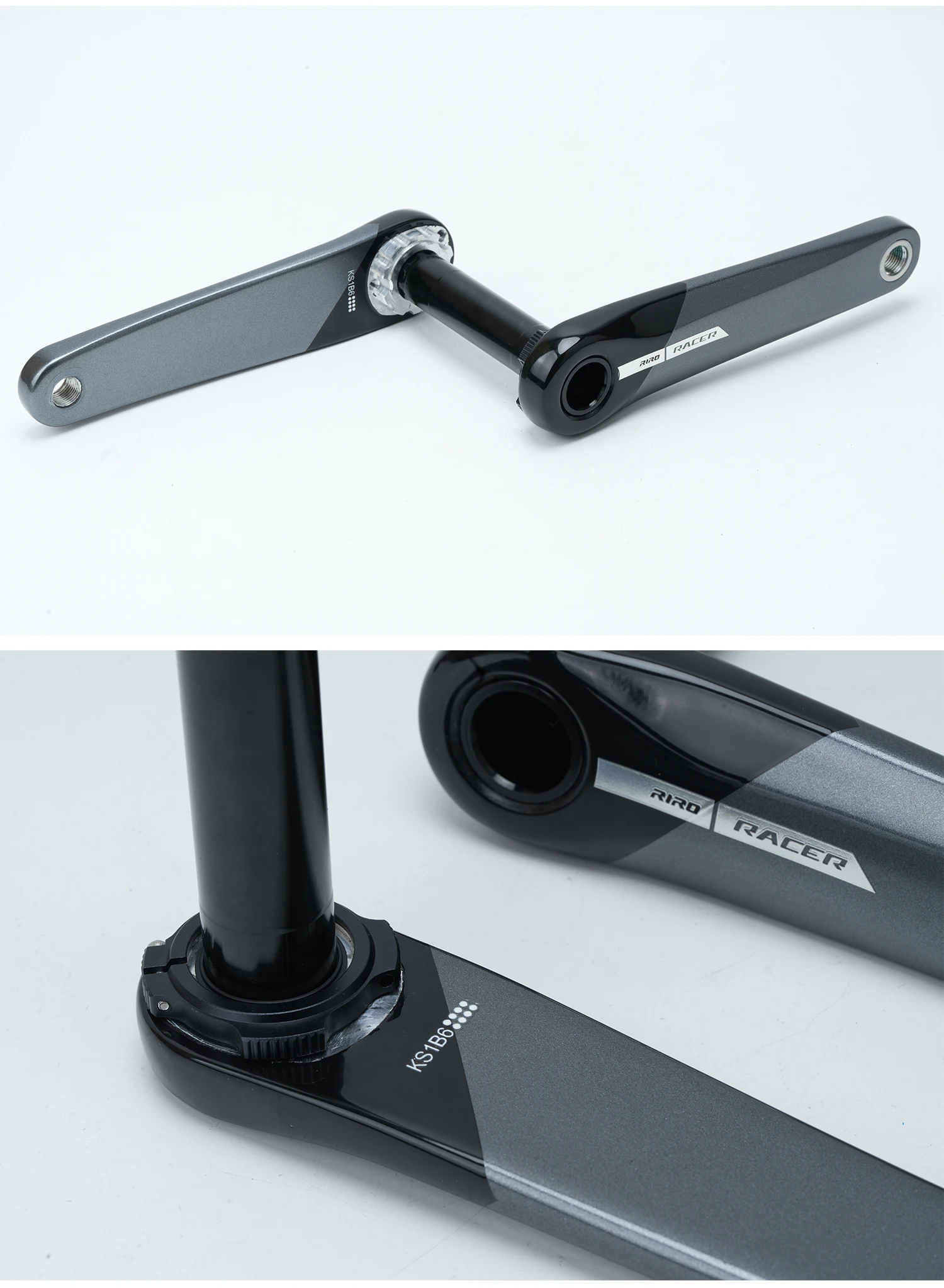 RIRO KSB Carbonfaser-Kurbelgarnitur für Rennrad/Klapprad, 24mm Spindel, 3-Bolzen-Direktmontage, kompatibel mit Leistungsmessern. – Detail 17