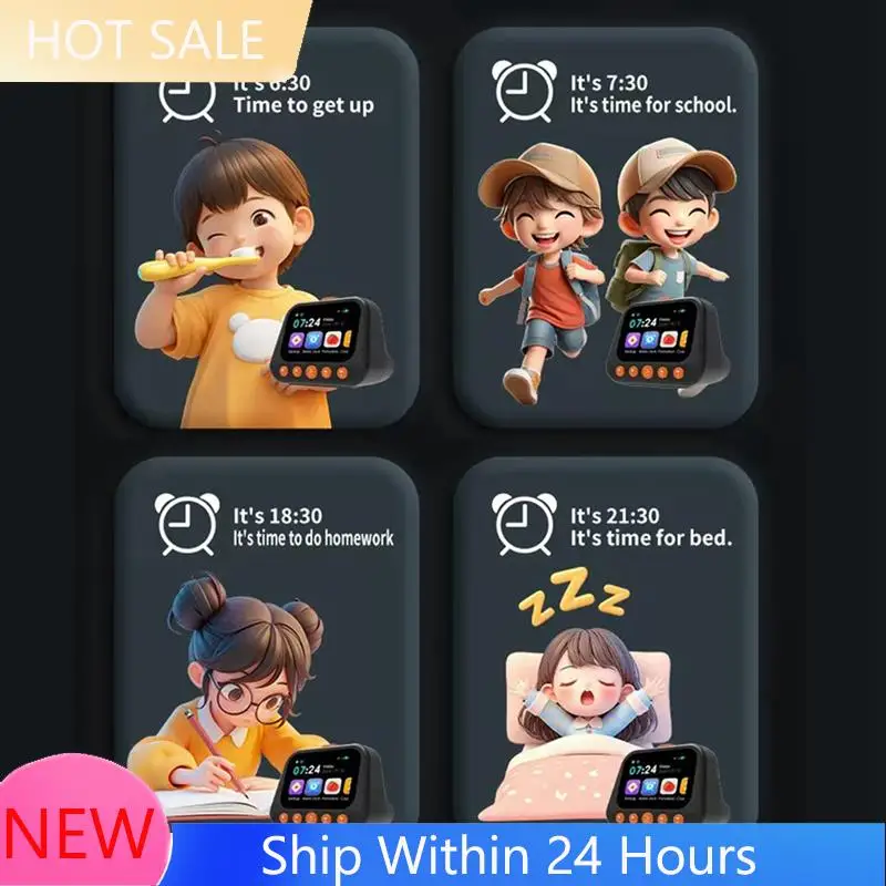 Children's AI Intelligent Alarm Clock Multifunctional Voice Dialogue Machine Time Management Self-Disciplined Clock B