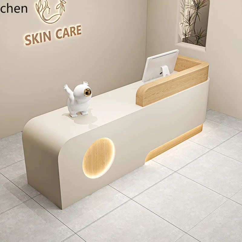 

HT checkout page Clothing store Company reception desk Round corner nail salon
