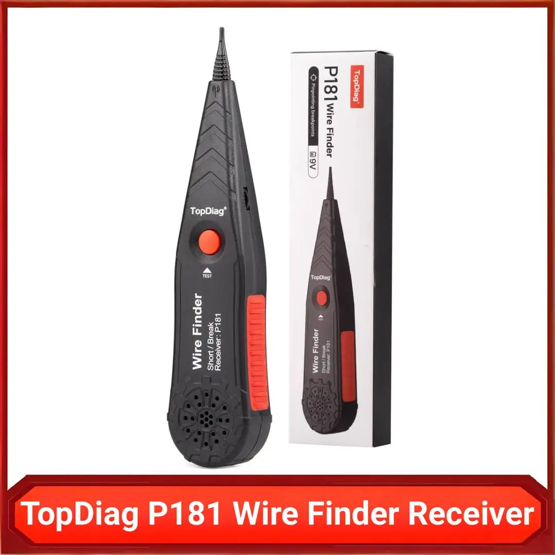 

Диагностический прибор TopDiag P181 для поиска обрывов и коротких замыканий (9В), автомобильный тестер для P200, P100Pro, P200Pro