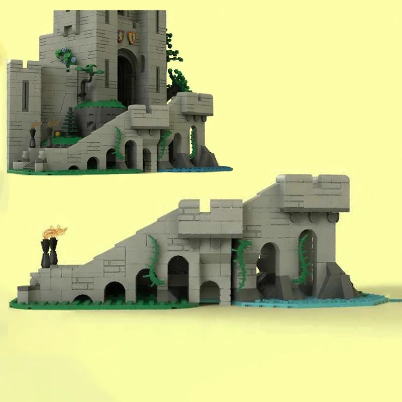 

MOC-10305 181PCS Lion Knight's Castle Ramp Model DIY Creative Ideas European Medieval Street View Child Toy Birthday Gift Blocks