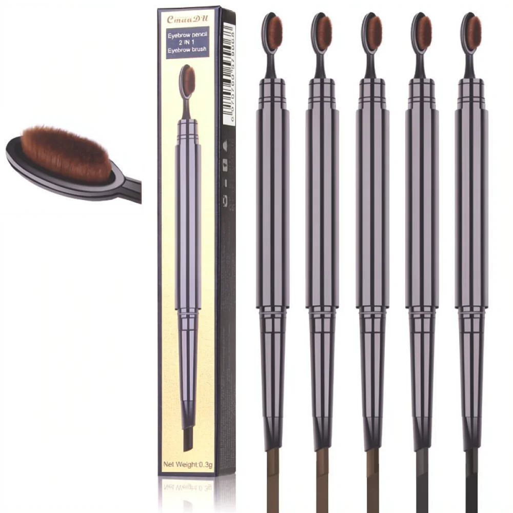 For For CmaaDu Eyebrow Pen Brush Head Waterproof Long Lasting Natural Makeup Tool Professional Cosmetics Tint Enhancer Shaping