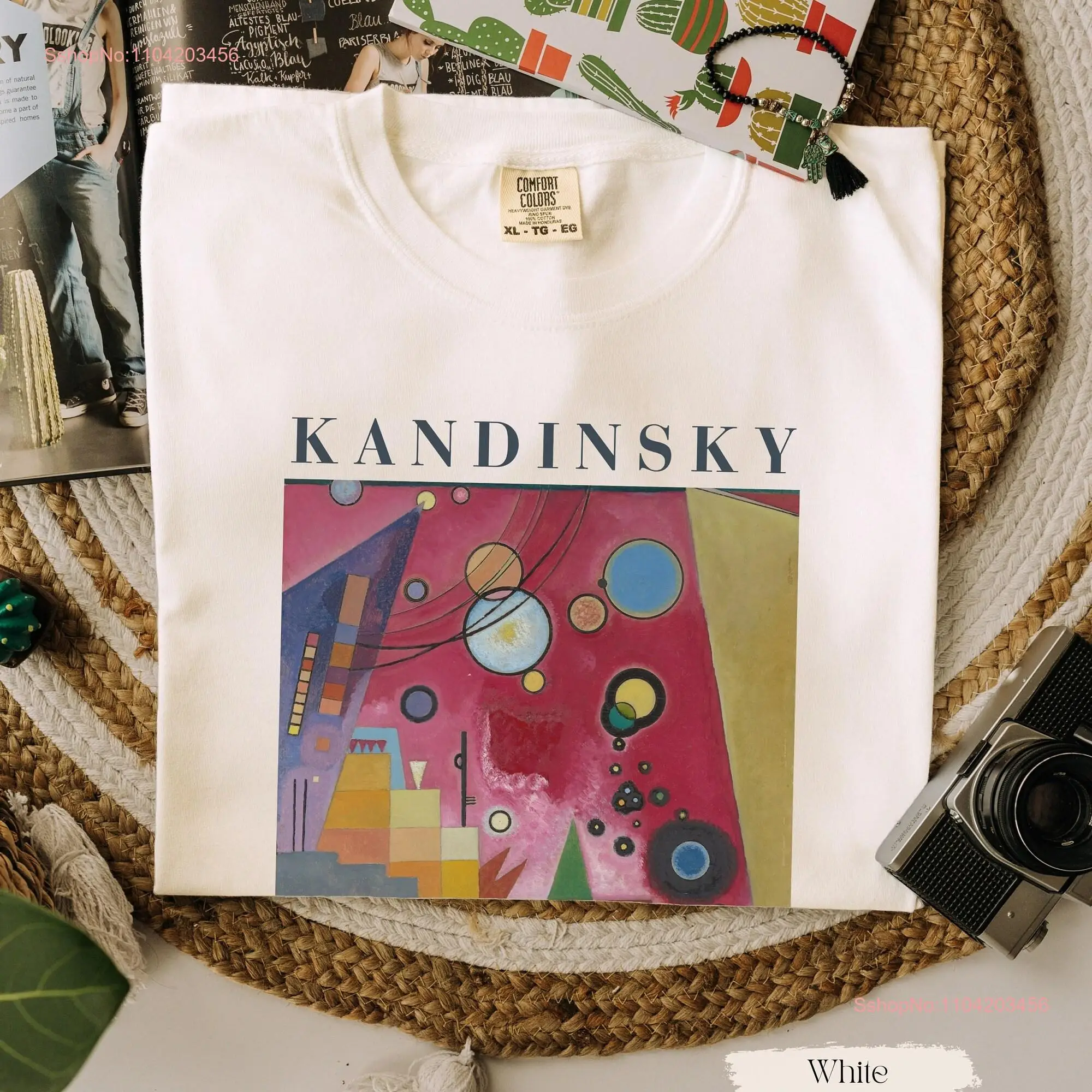 Kandinsky ArT T Shirt Comfort Colors Artwork Teacher Painting Lover Artist Artsy long or short sleeves