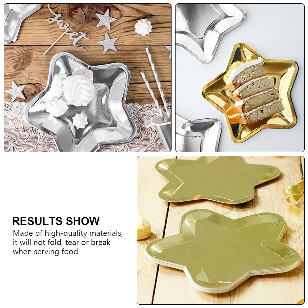 

20 шт. красочные бумажные тарелки, одноразовая посуда для вечеринки, макет десерта на день рождения, безопасный, надежный поднос для рождественского ужина с галактикой