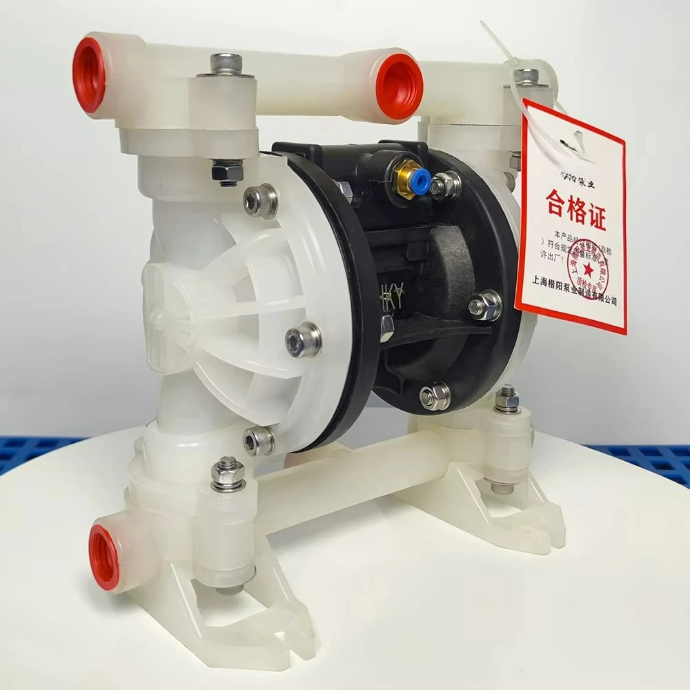 KY-20SSYJJJ Small Flow Self-Priming Pneumatic Plastic PP Diaphragm Pump 7 Bar Pressure Acid Alkali Resistant 50L/min Flow 4m