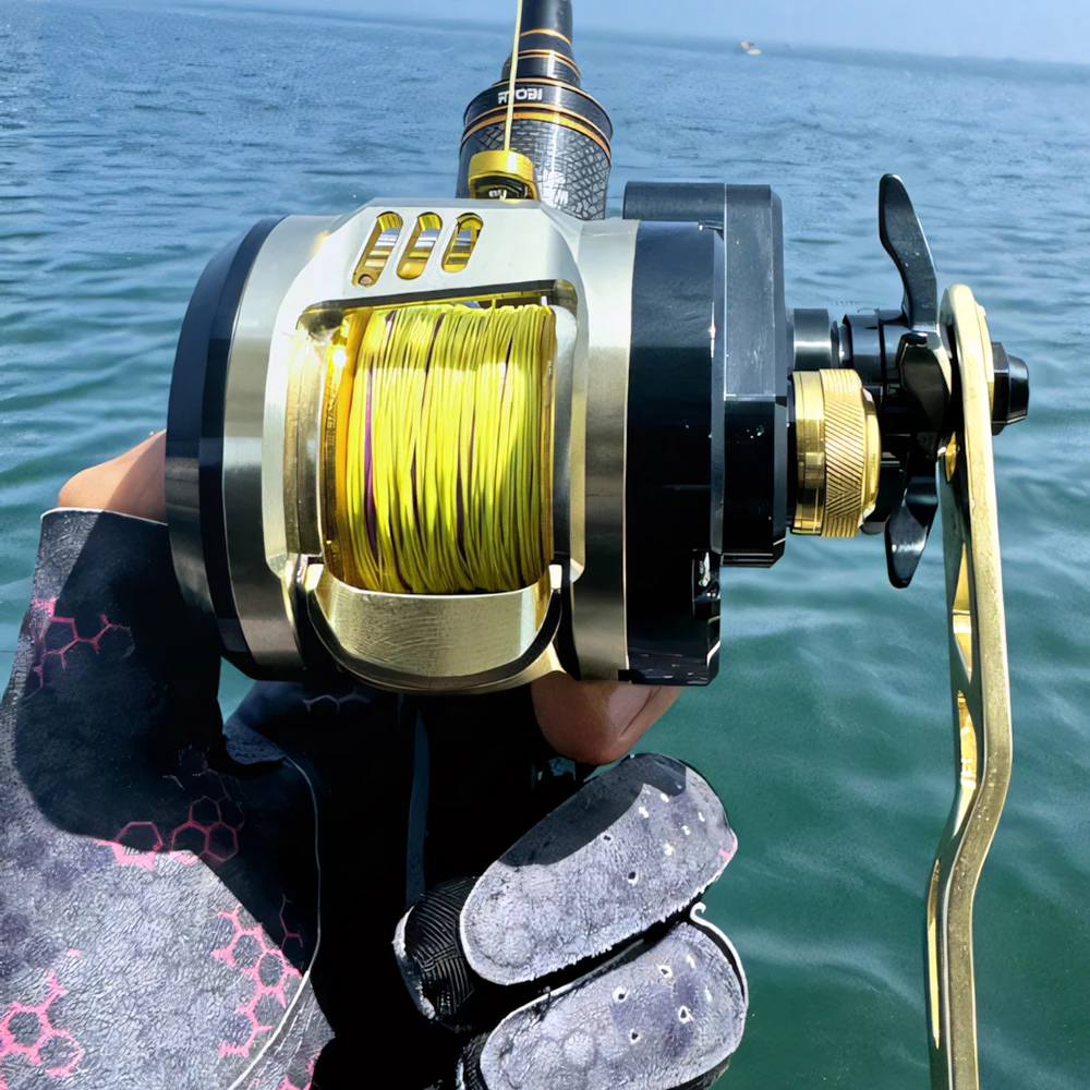 Carrete Slow Jigging RANMI PILOT DV300 para trolling y barco agua salada - imagen 4