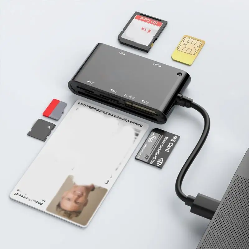 C90F USB3.0複数のカードリーダー6インチスマートな/MS/M2TF/SIMS/SDTF画像カードリーダー