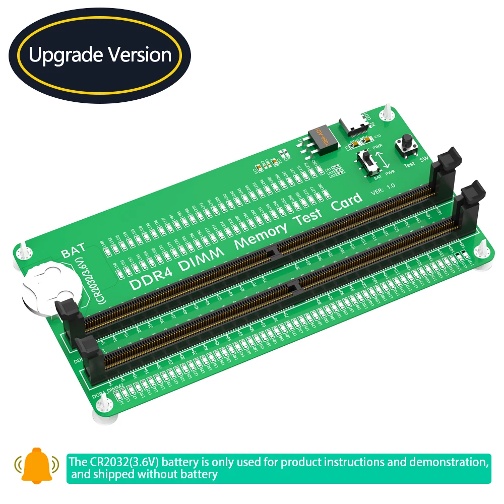 

DDR4 Memory Tester, Desktop Computer DDR4 Memory Test Card with LED Indicators for Desktop Computer DDR4 Memory