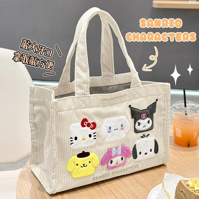 

Семейная большая сумка Sanrio, легкая повседневная сумка для женщин, рабочая покупка, повседневное использование, удобная ручка, оставьте вам, пожалуйста