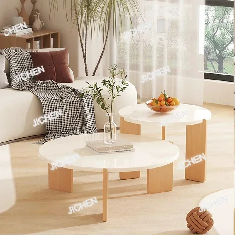 

HS Luxury Coffee Table Decoration Accessories Wood Coffee Tables Designer Japanese Meubles De Salon Dinning Table Set Furniture