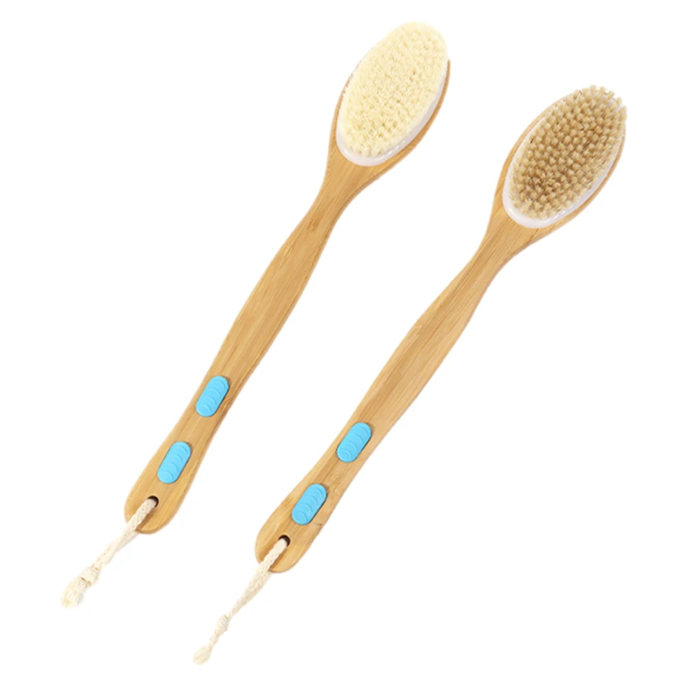 

Double-sided Body Massage Brush Long Handle Shower Bath Body Brush Dry Skin Exfoliating Skin Care Cleaning Tool