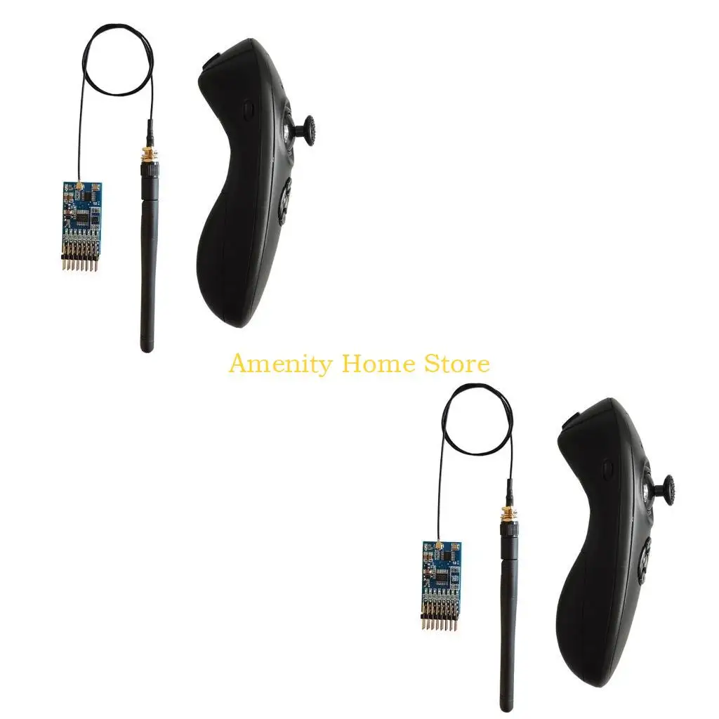 

F26C 2.4G 8-Way Remote Control Fishing Bait Boat Receiver Board & Remote Controller Set with Over-current for Protection Func