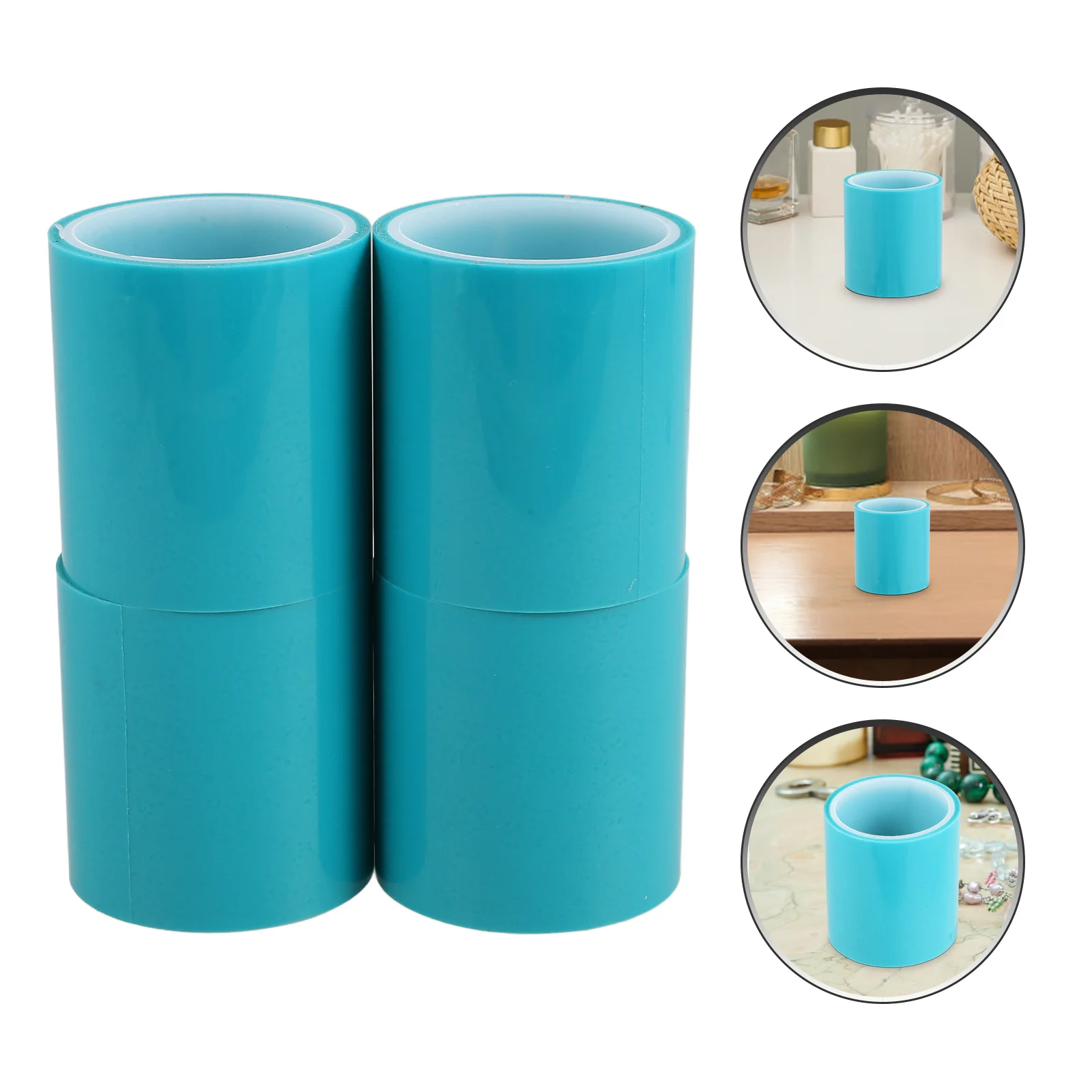 

4 Rolls Anti-Scratch Protection Tape Pet Diy Traceless Adhesive For Electronics Jewelry Resin Craft Baking Motor Heat Resistant