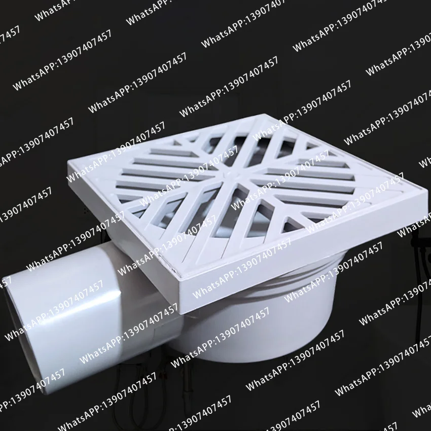 PVC bathroom kitchen side deodorant floor drain, bathroom sewer floor drain plug filter