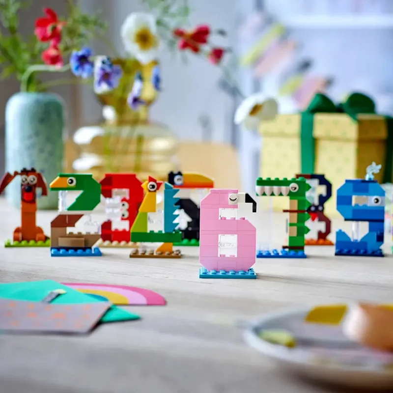 ليغو عدد قوالب بناء واحد إلى عشرة الرياضيات الرقمية تحويل DIY بها بنفسك كتل تعليمية سطح المكتب الحلي لعبة هدايا عيد ميلاد الاطفال #6