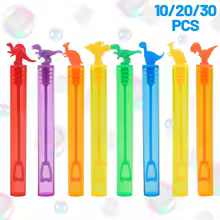 Tubes à Bulles Dinosaures - Lot de 30