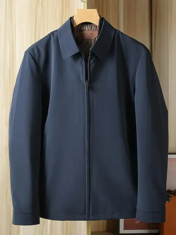 

New Advanced Busin Casual Removable 90 Goose down Inner Tee-in-One Turn-down Collar down Jaet Men's Autumn Winter