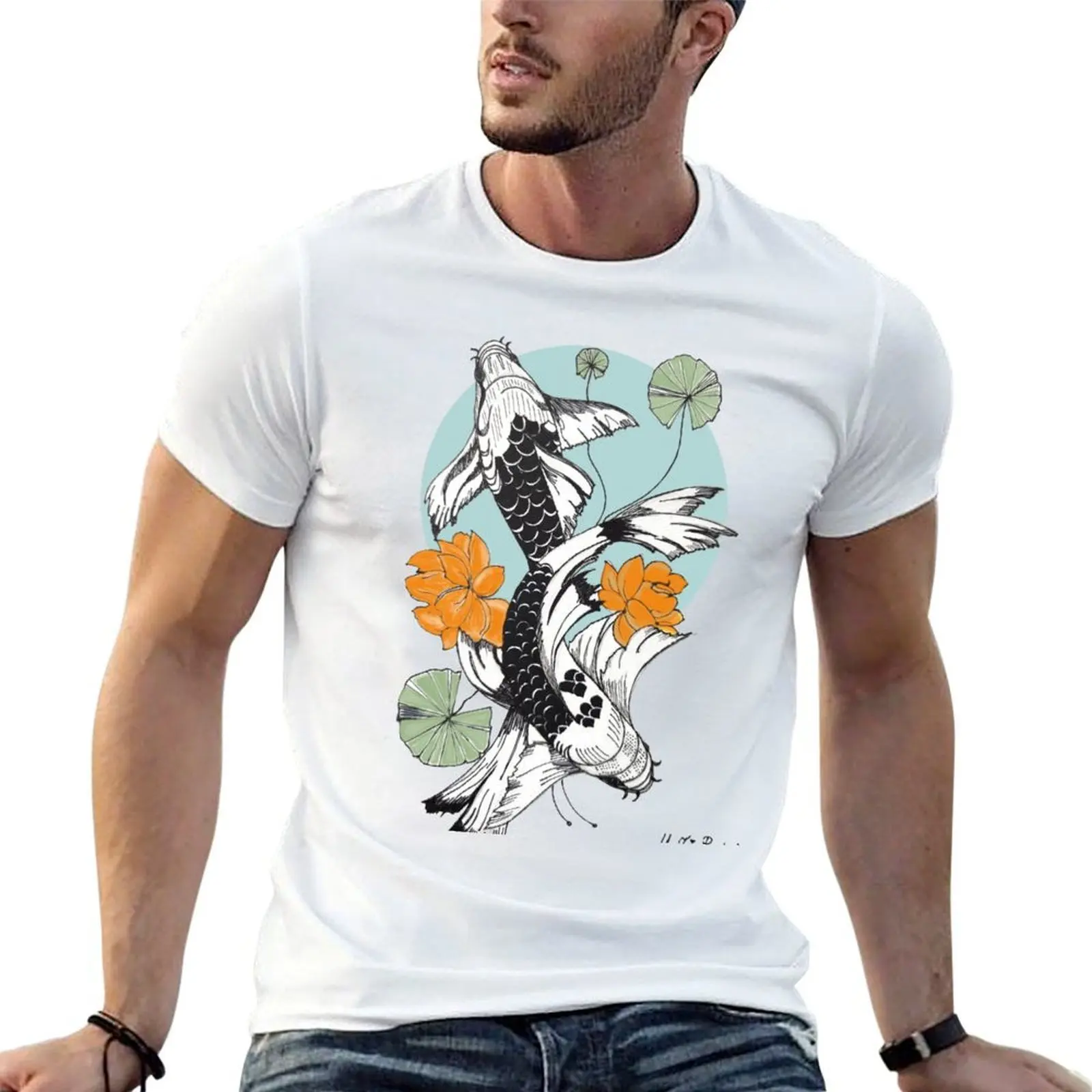 

Koi Japanese Fish T-Shirt g man t shirts for men anime t shirts for man man t shirt summer T-shirt