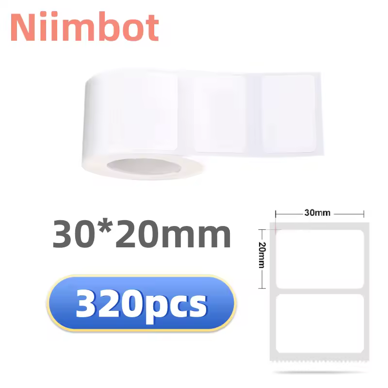 Niimbot B21/B1/B3S Thermal Label Sticker Paper Printable White 20-50mm Width Clothing Tag Commodity Price Food Self-Adhesive - Image 19