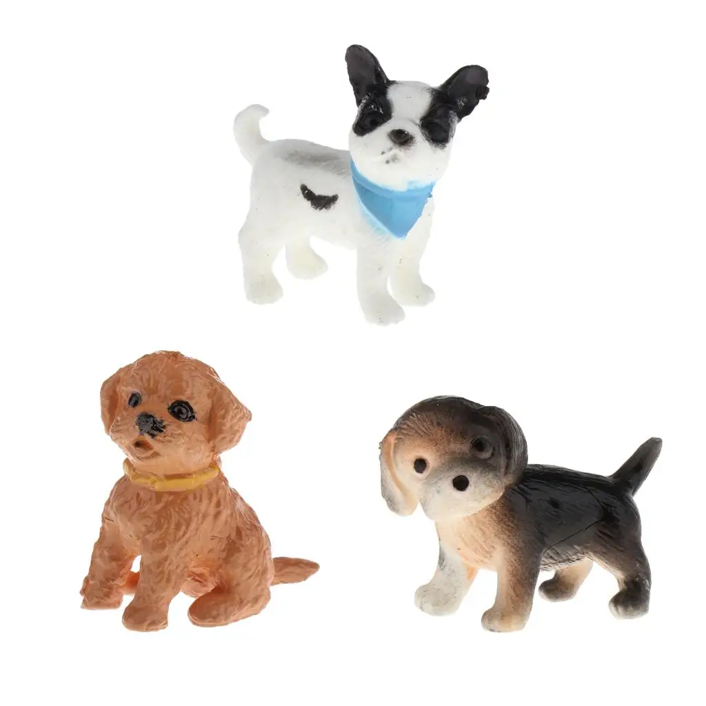 1/12 Scale Miniature Dog Statue Mini Dollhouse Accessories /6