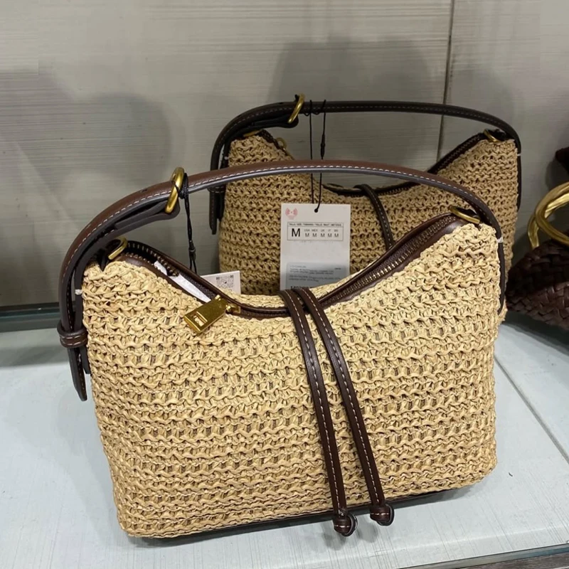 

Новые дизайнерские сумки и кошельки 2026 года в богемном стиле: маленькие пляжные соломенные сумки для женщин, роскошные сумки через плечо из папируса с вязаными кисточками
