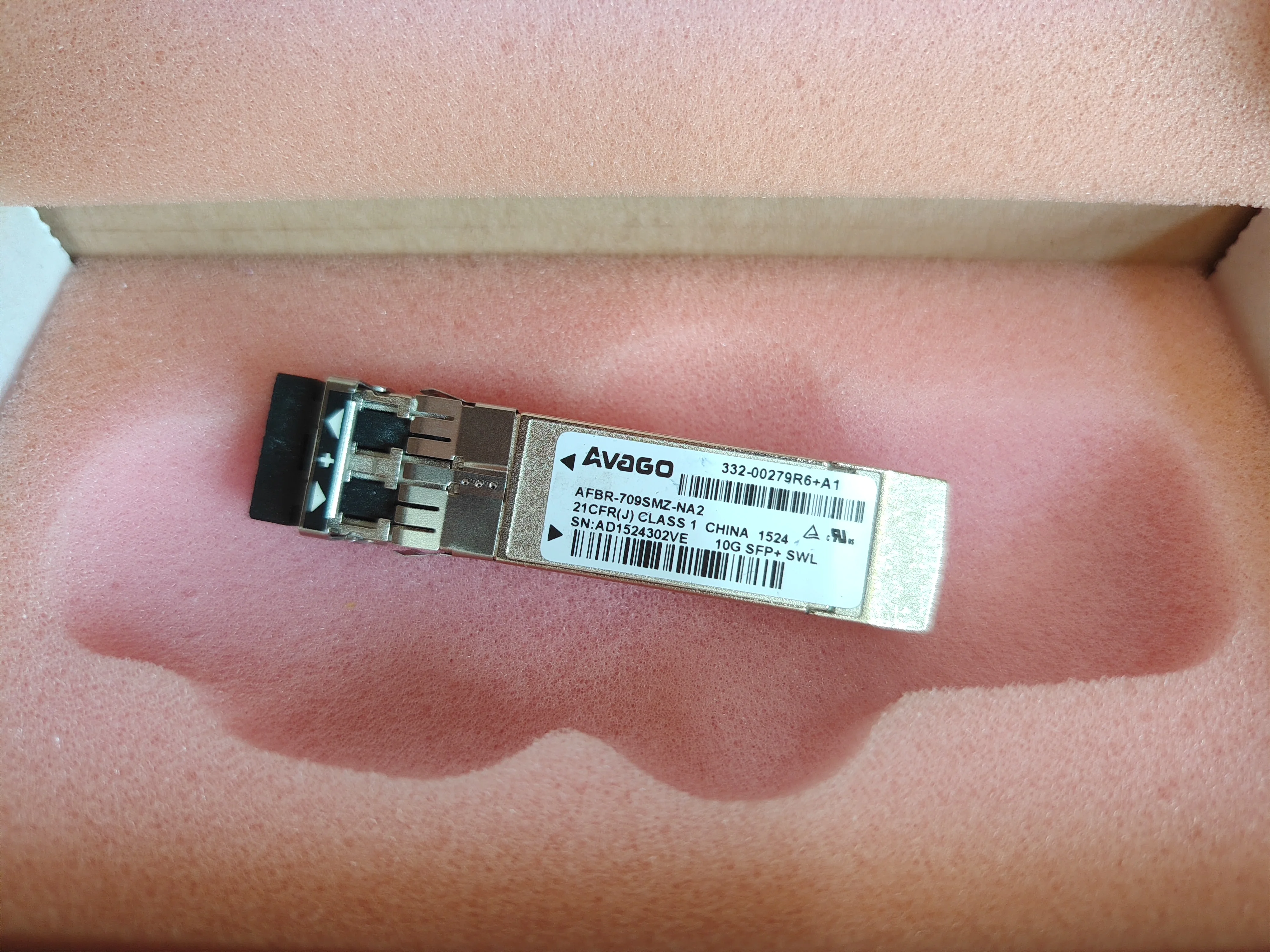 AVAGO SFP 10G Оптическое волокно AFBR-709SMZ-NA2/332-00279R6+A1/10G SFP+ SWL/10G Многомодовый двухволоконный модуль приемопередатчика