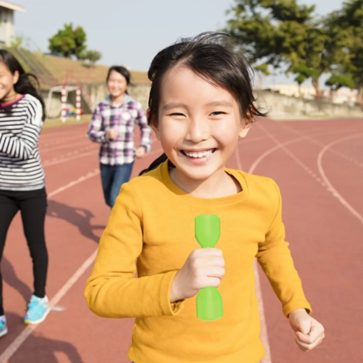 2 paia di manubri per bambini fitness per bambini oggetti di scena per ginnastica giocattoli per esercizi sportivi