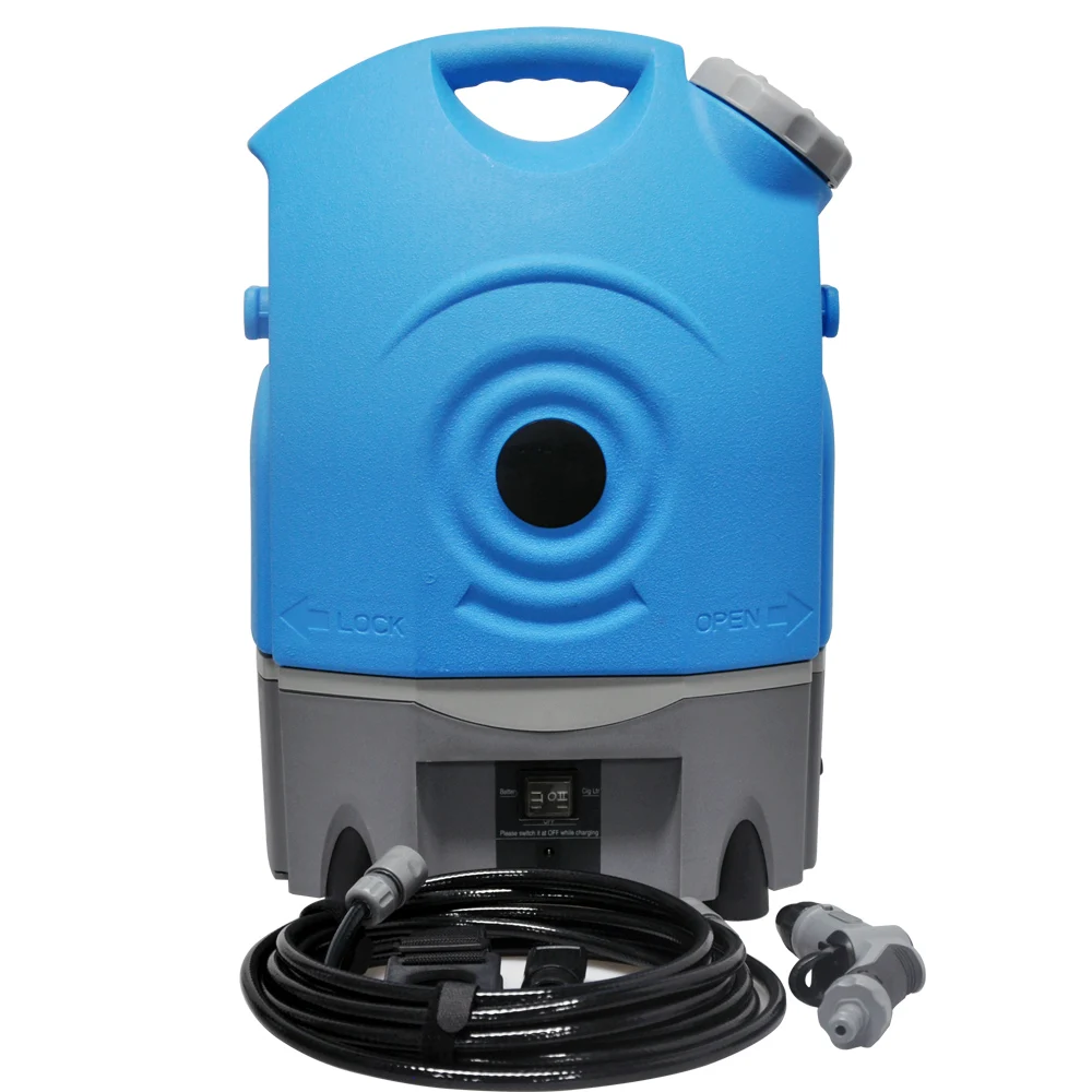 

Portable High Pressure Lithium Rechargeable Battery Cordless Wireless Car Wash Water Gun Water Sprayer Gun with 17L tank