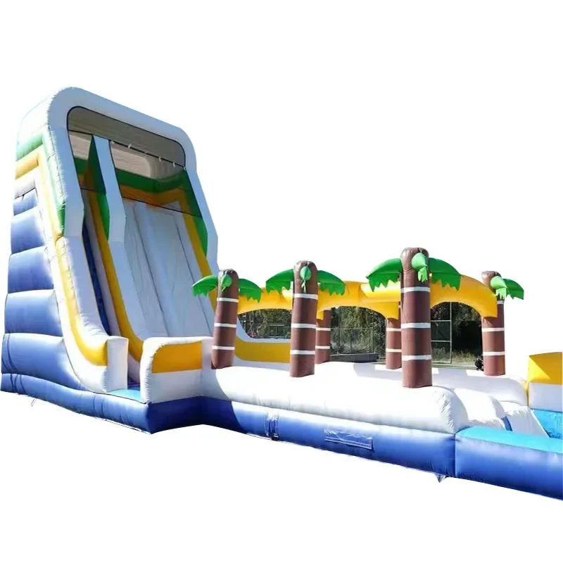 Inflatable Amusement Park Equipment Manufacturer Inflatable Water Park Pool and Slide Combination Inflatable Water Slide
