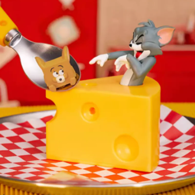 

TOM and JERRY Cheese Is Power Series Blind Box Surprise Box Original Action Figure Cartoon Model Mystery Box Collection Girls