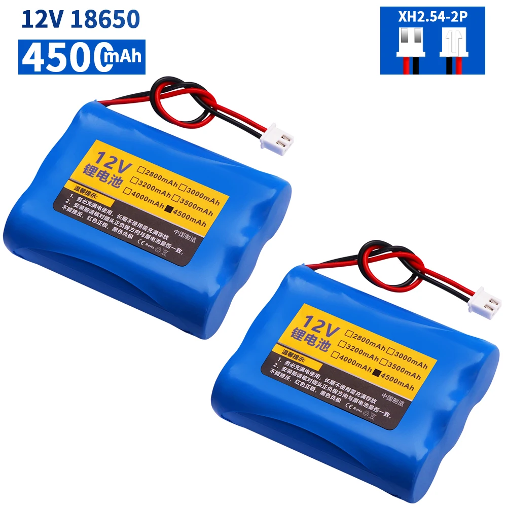 12V 4500mAh lithium-ion Battery pack For Monitor Ups CCTV Camera battery 18650 3S1P 12.6V 2600mah accessories