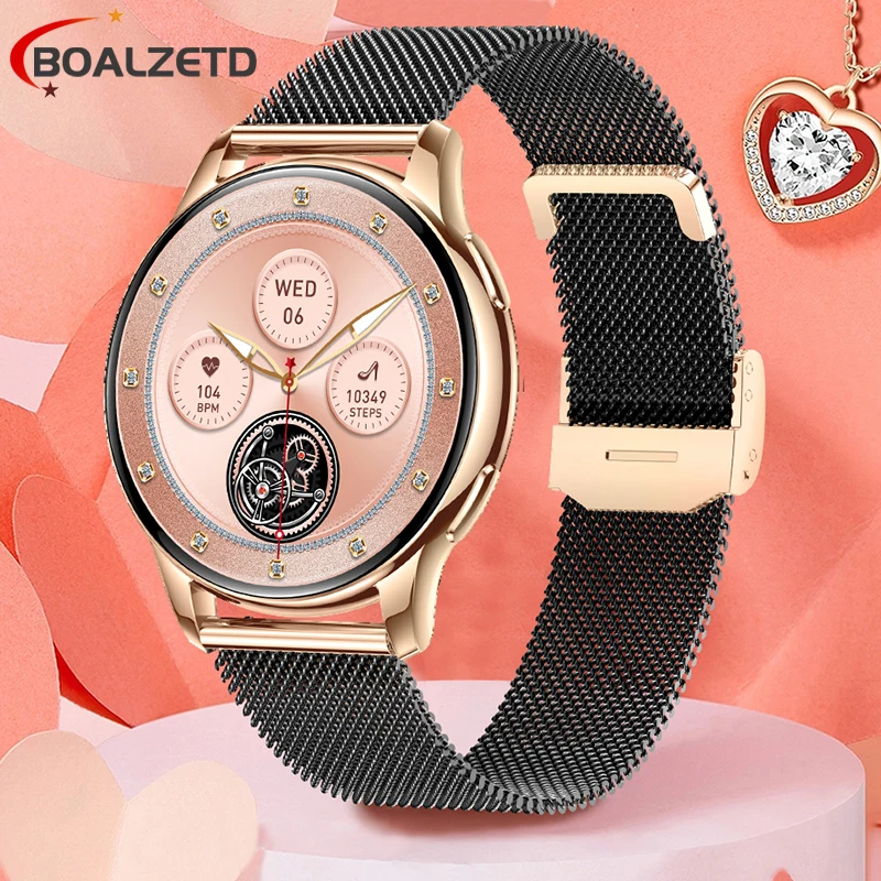 2025 nuevo reloj inteligente Bluetooth hablar pantalla completamente táctil Monitor de ritmo cardíaco salud de las mujeres deportes Fitness SmartWatch hombres mujeres regalo