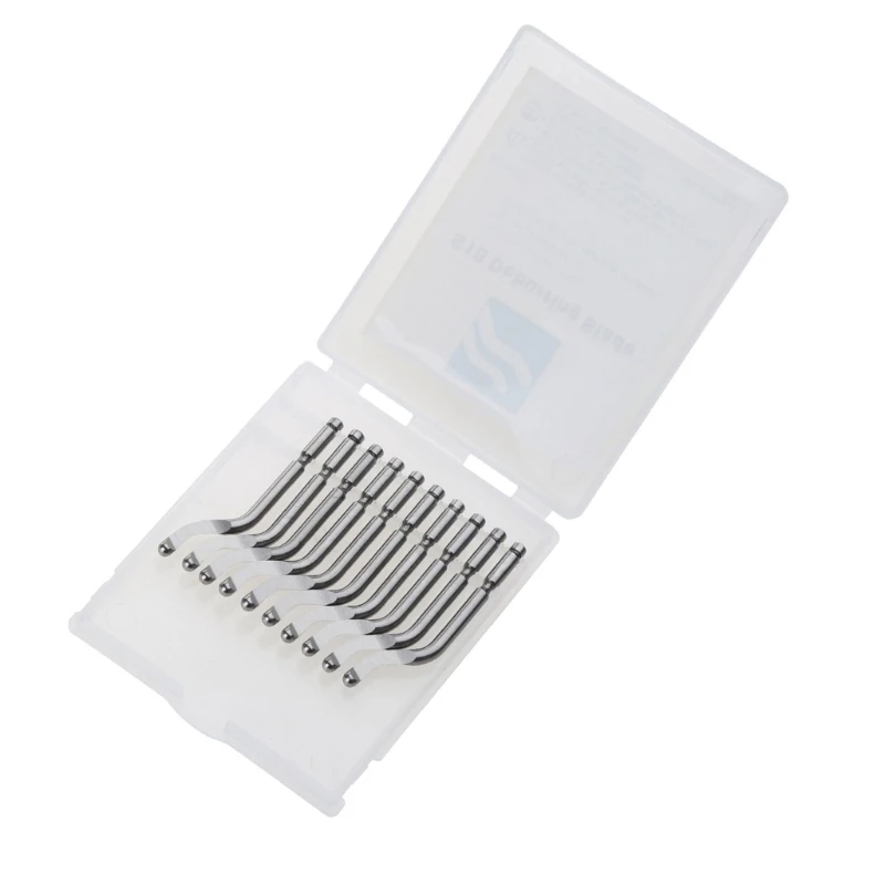 Deburring Knife Set of 10Pcs BS1018 Deburring Knife Burr Trimming Scrapers, Deburr Knife Set Rapid Steel Rotary Knife