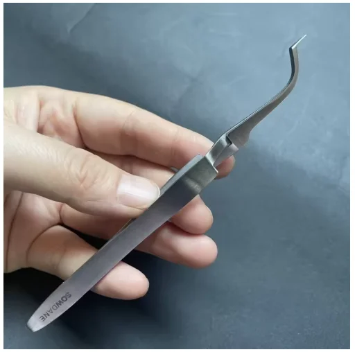 1pcs Dental Orthodontic Tweezer for Buccal Tube Bonding Tweezer Holder Forcep Posterior Bracket Dental Tools