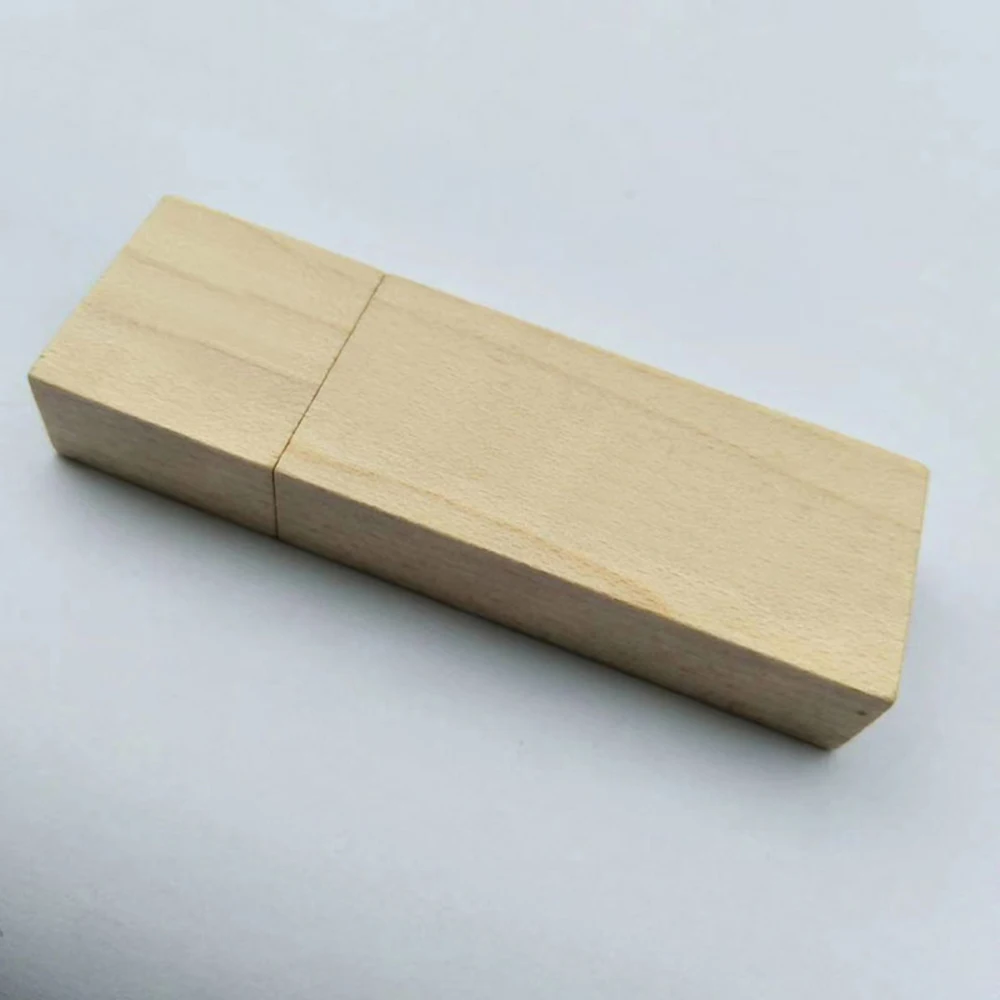 100 Pieces No logo Wood USB Case Shell they suitable for general PCBA board Metal shell It is no memory chip