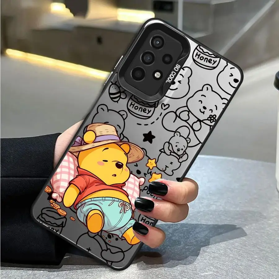 Disney Cute Winnie The Pooh Phone Case For Samsung For Galaxy A25 A13 A15 A12 A22 A16 A34 A32 A14 A24 A23 Soft Cover