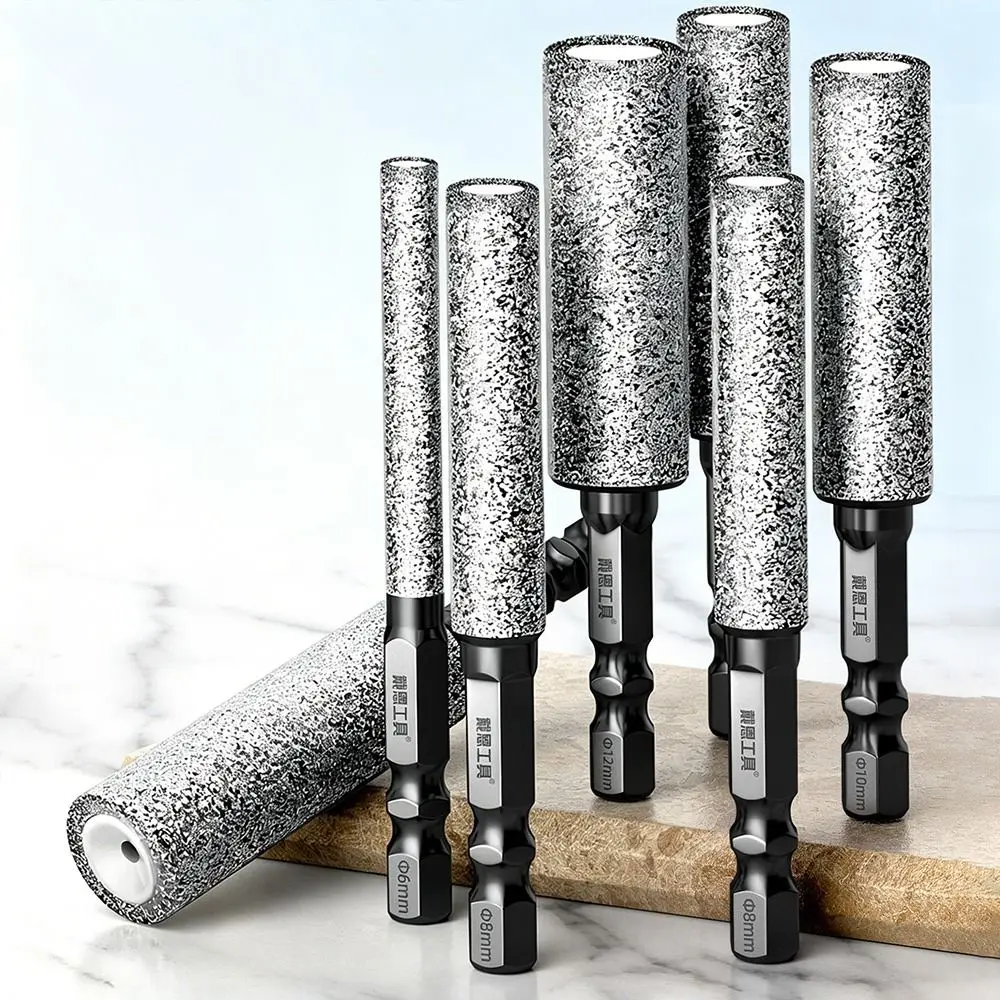 

Hexagonal Shank Dry Tile Diamond Drill Bit Multifunctional Portable Hole Enlarging Grinding Heads Trimming Dry Drilling Heads