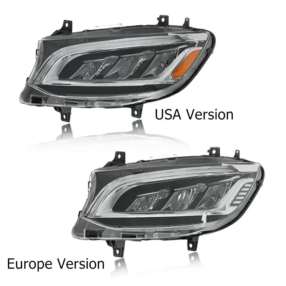 Car Led Headlights For Benz Sprinter 2018-2023 W907 Auto Headlight Assembly Upgrade High Configure LED Front Lamps Accessories
