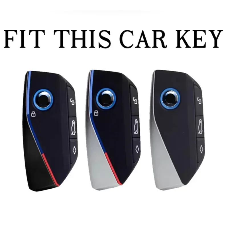 حافظة مفاتيح السيارة غطاء شل ل 2023 BMW I7 X7 735i 740i G07 LCI IX I20 X1 U11 7 Series G70 G09 XM U06 G81 اكسسوارات السيارات التصميم #2