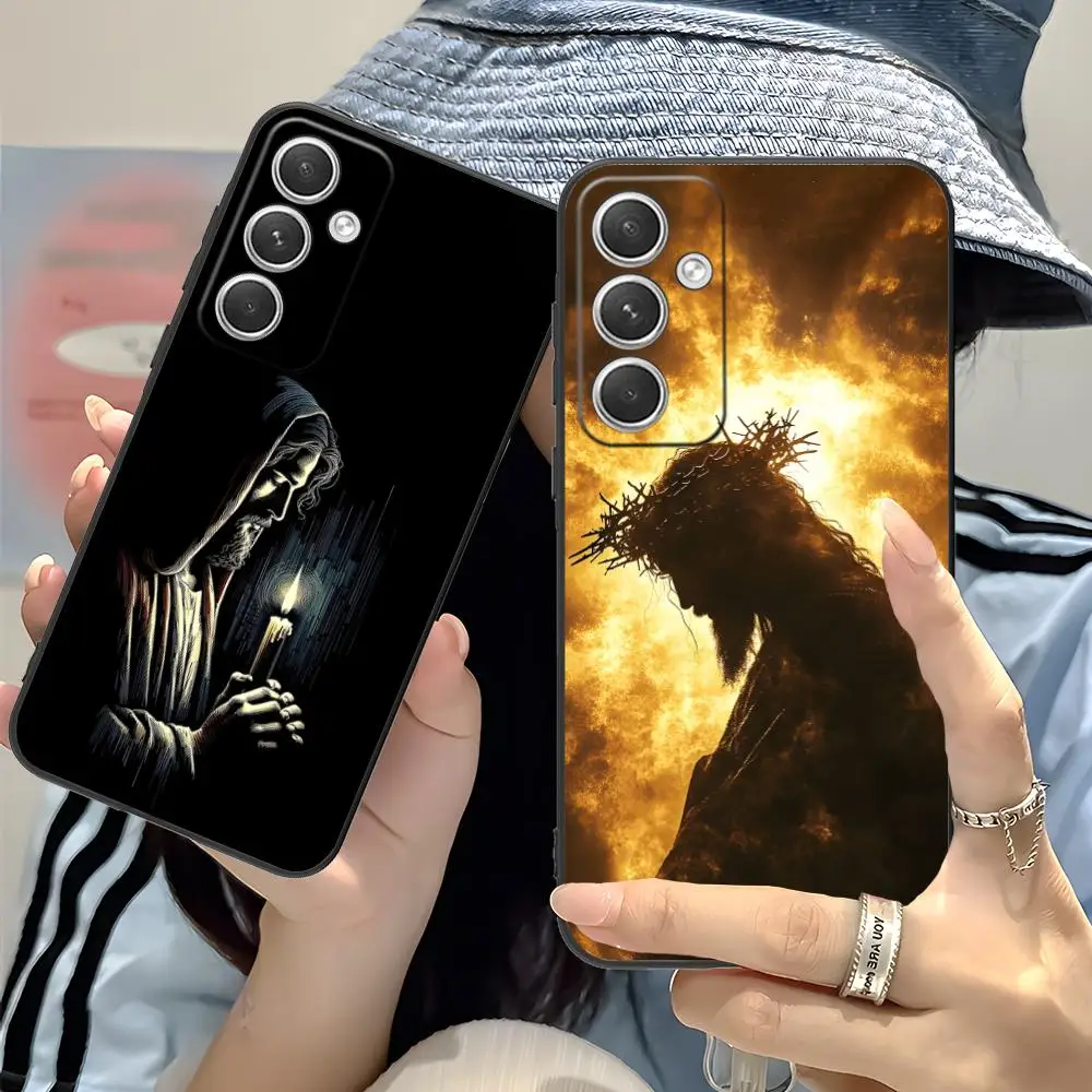 

Чехол для мобильного телефона «Иисус Христос» для Samsung Galaxy S25 S24 S23 S22 S21 S20 Note20 Plus FE, ультрацветный чехол с принтом, роскошный