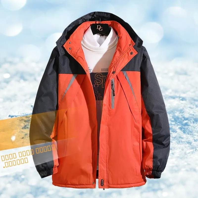 

Утепленная хлопковая рабочая куртка для мужчин, зимняя спецодежда для авторемонта, теплосберегающая осенне-зимняя куртка, повседневная свободная модель